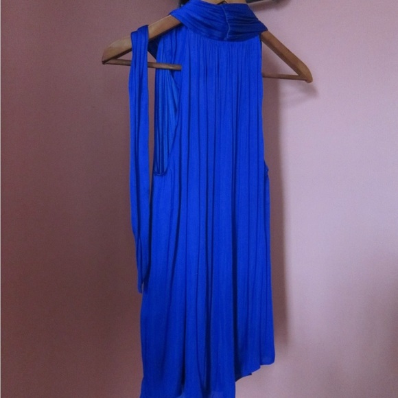 Silky Blue Blouse - Picture 8 of 8